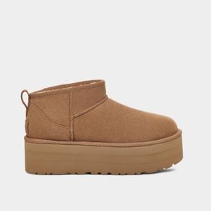 UGG Classic ultra mini platform - size W8, chestnut